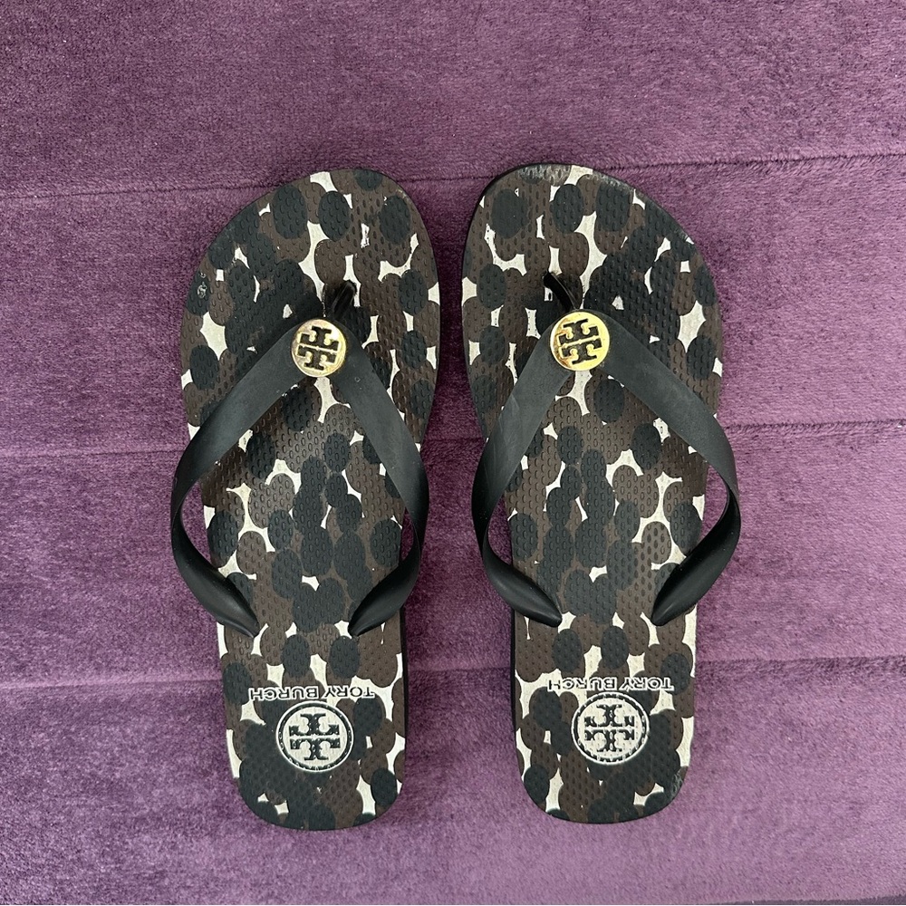 Tory Burch Wedge Flip Flops ~ Size 8